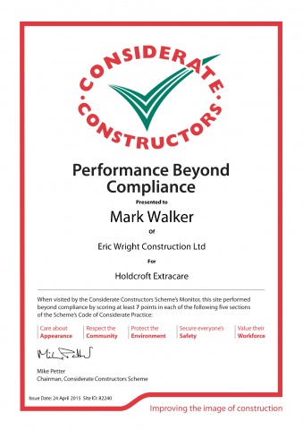 Mark Walker certificate